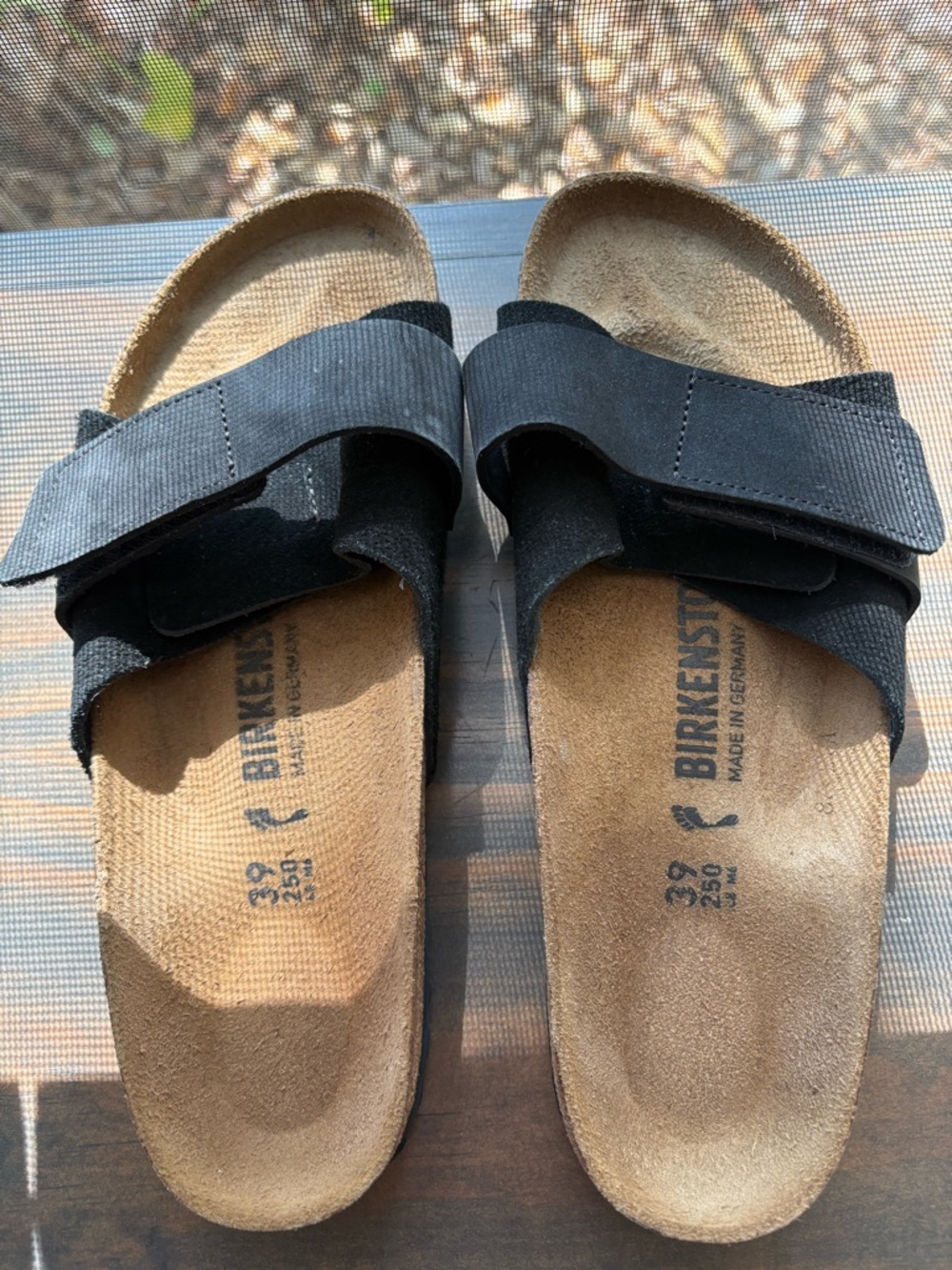 Birkenstock Oita black 2 strap suede sandals size 8/39🔥 EUC - Picture 13 of 14